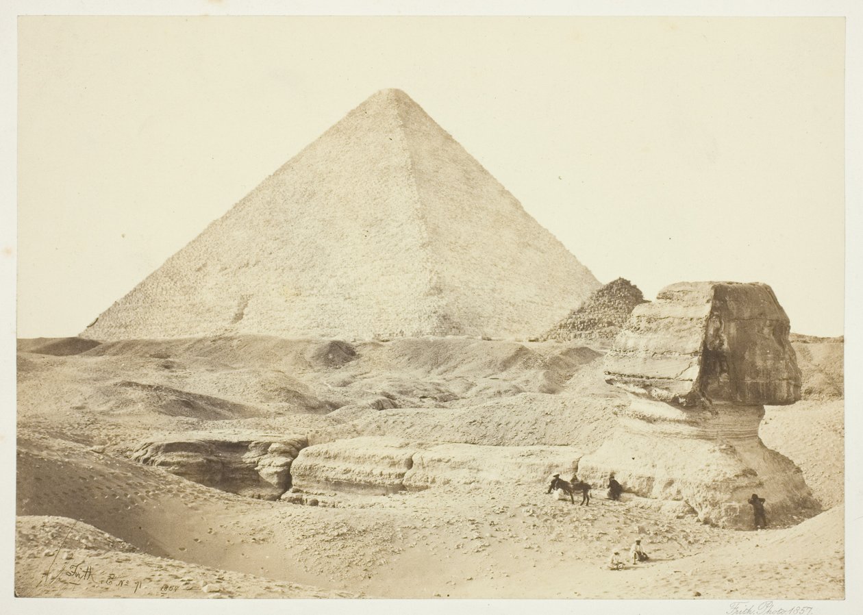 Sphynx و الهرم الأكبر بواسطة فرانسيس فريث