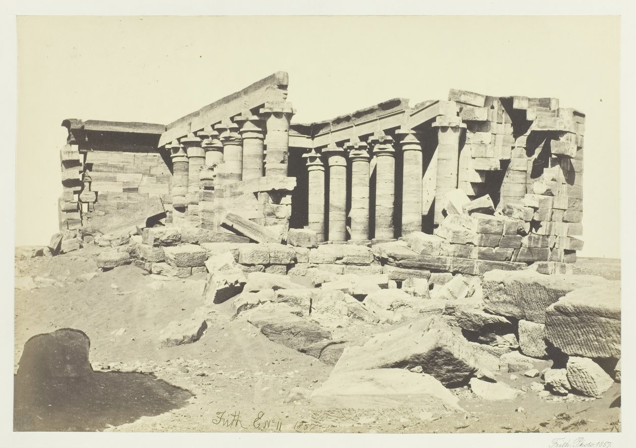 معبد المهارة بالنوبة 1857. بواسطة فرانسيس فريث