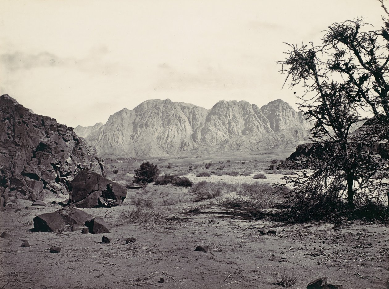 الوادي المكتوب ، سيناء ، كاليفورنيا. 1857. بواسطة فرانسيس فريث