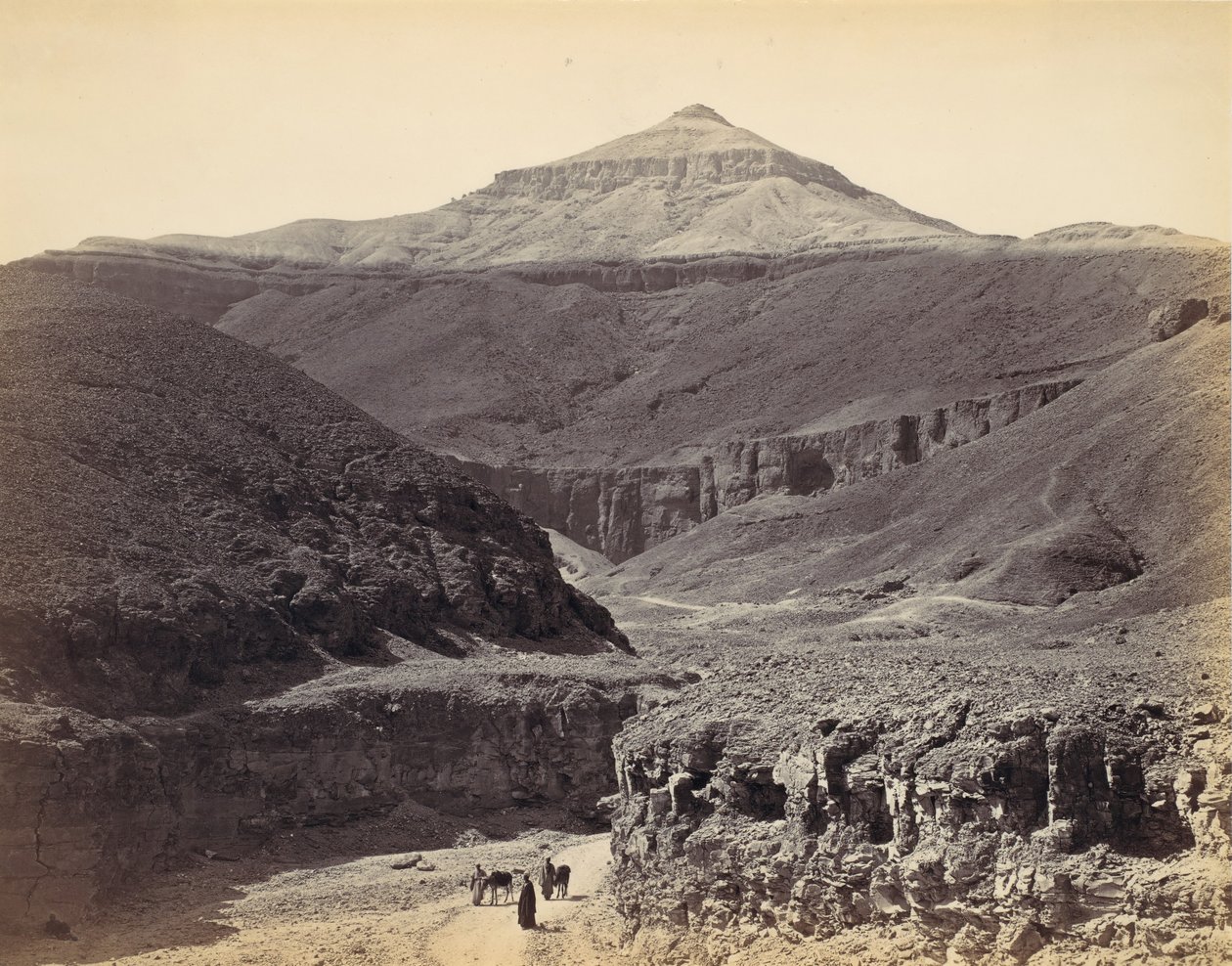 وادي الملوك ، طيبة ، كاليفورنيا. 1857 ، طبعت 1870. بواسطة فرانسيس فريث