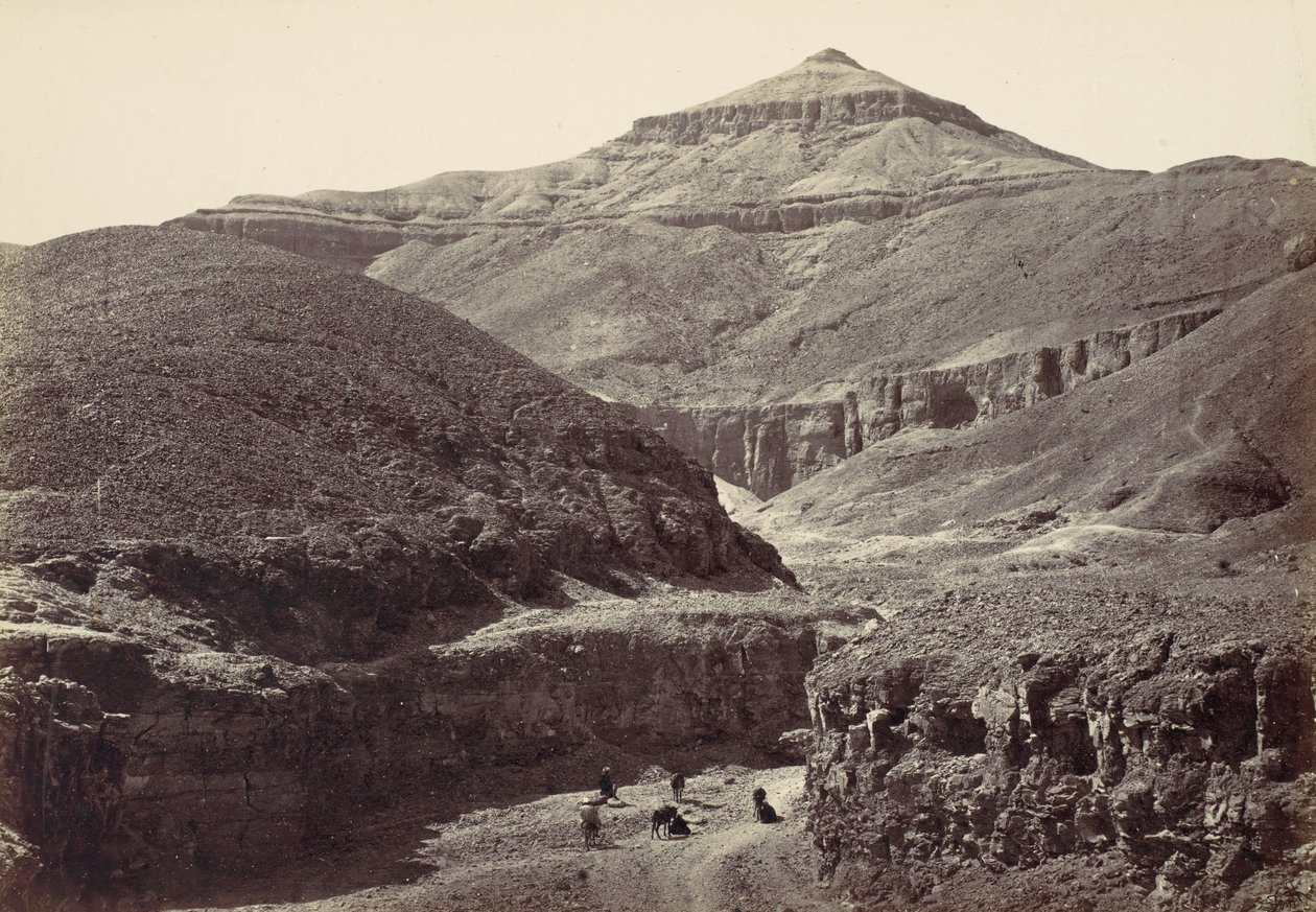 وادي قبور الملوك ، طيبة ، 1857. بواسطة فرانسيس فريث