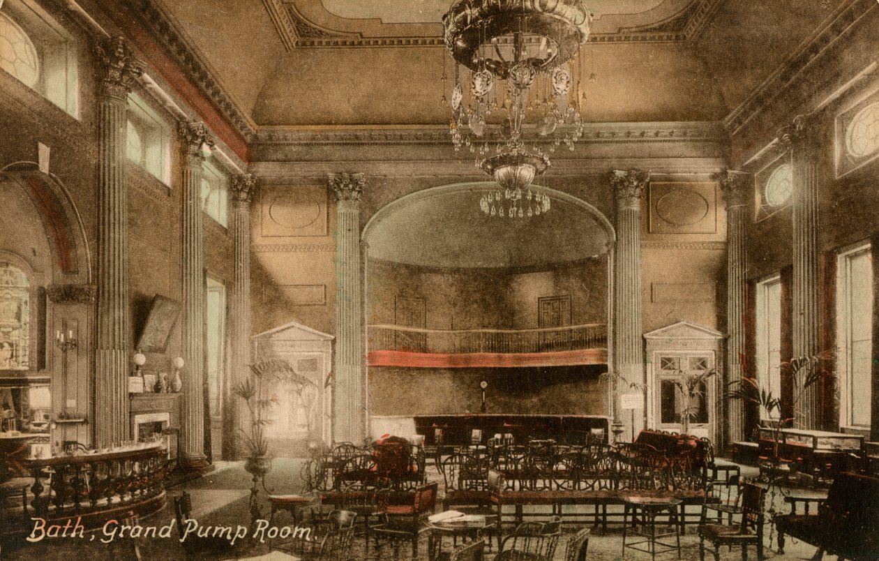Grand Pump Room ، Bath ، Somerset ، أواخر القرن التاسع عشر أو أوائل القرن العشرين. بواسطة فريث وشركاه