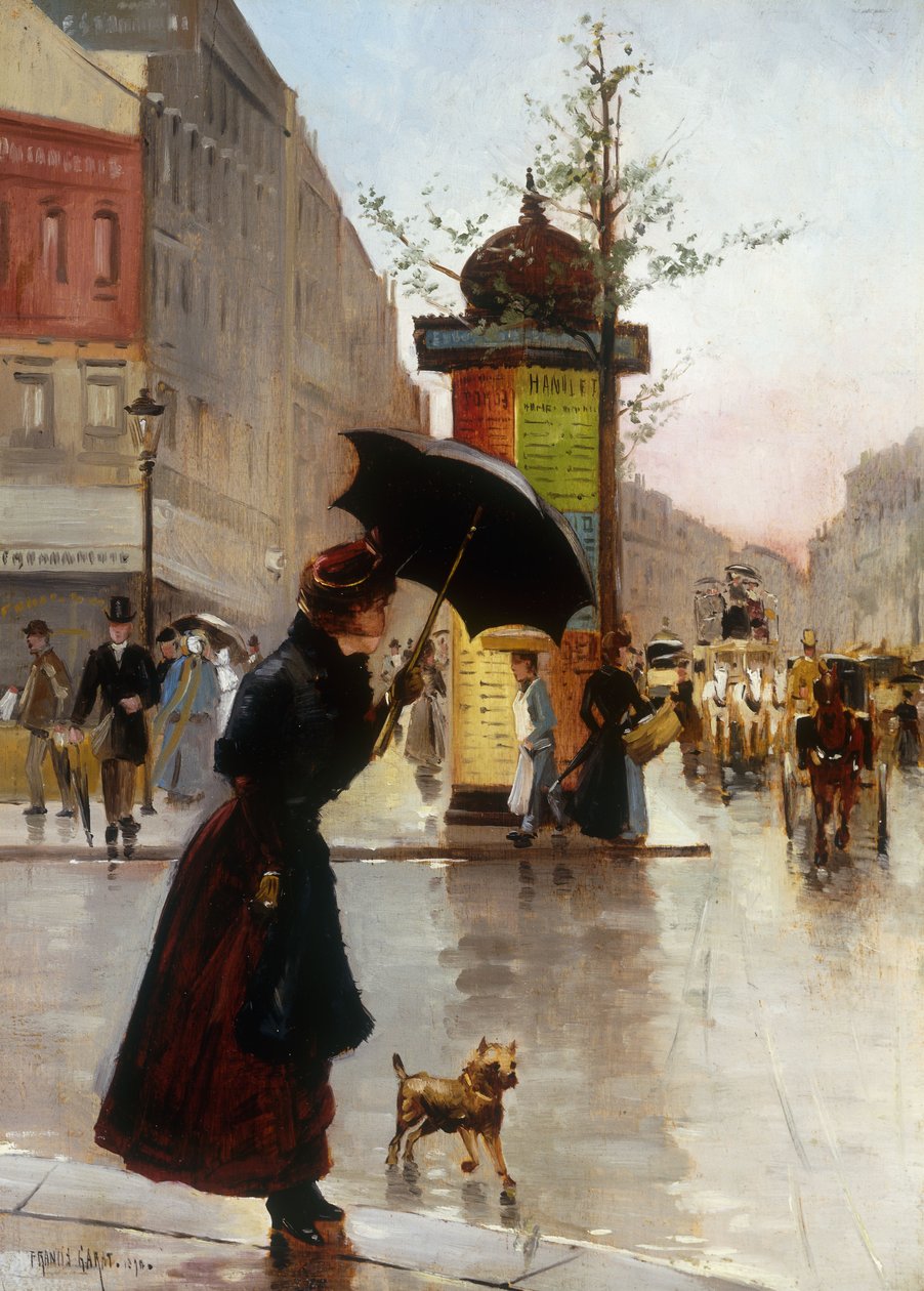 مشهد شارع باريس ، 1890 بواسطة فرانسيس جارات