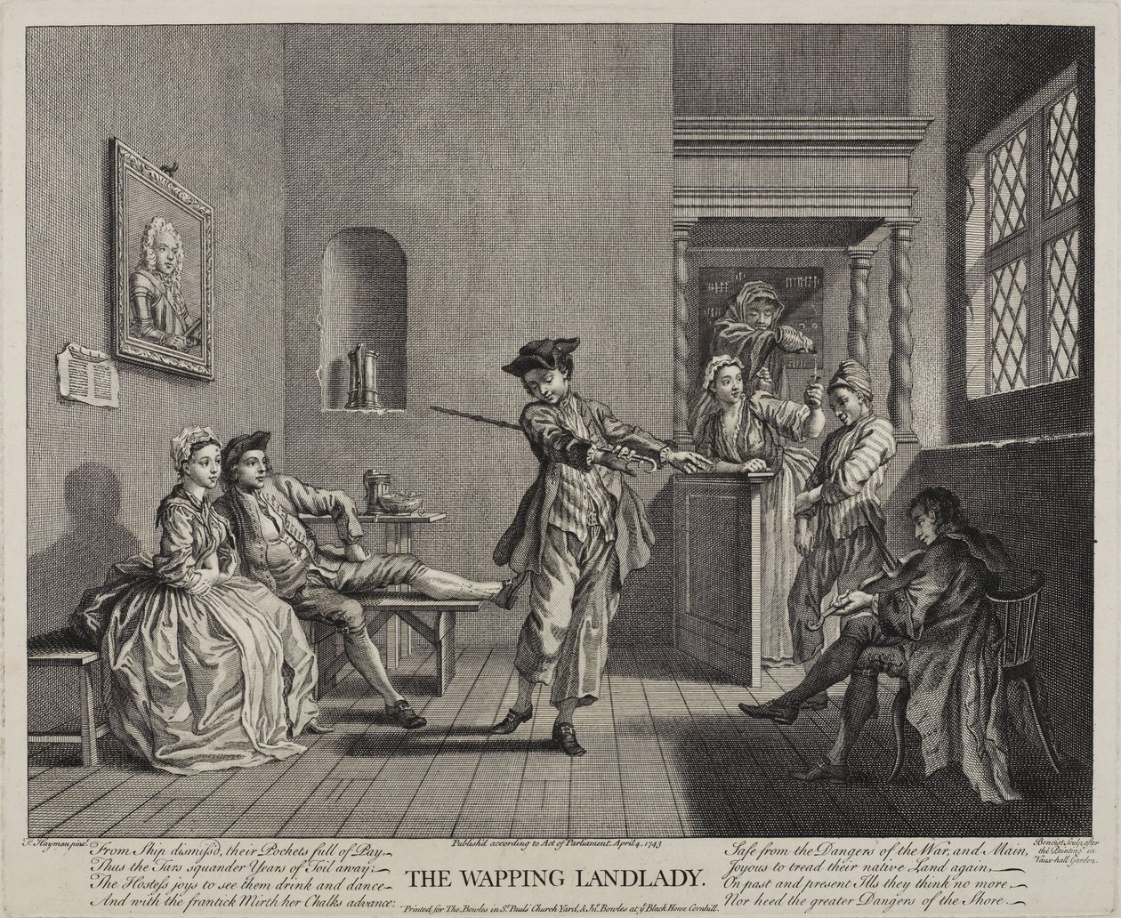 The Wapping Landlady ، 1743 بواسطة فرانسيس هايمان
