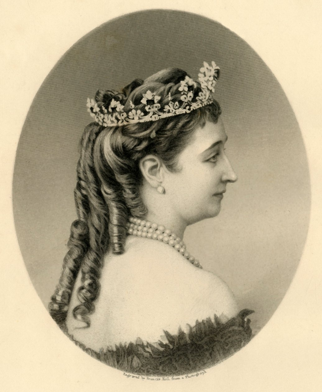 "أوجيني ، إمبراطورة فرنسا ، عام 1872. بواسطة فرانسيس هول