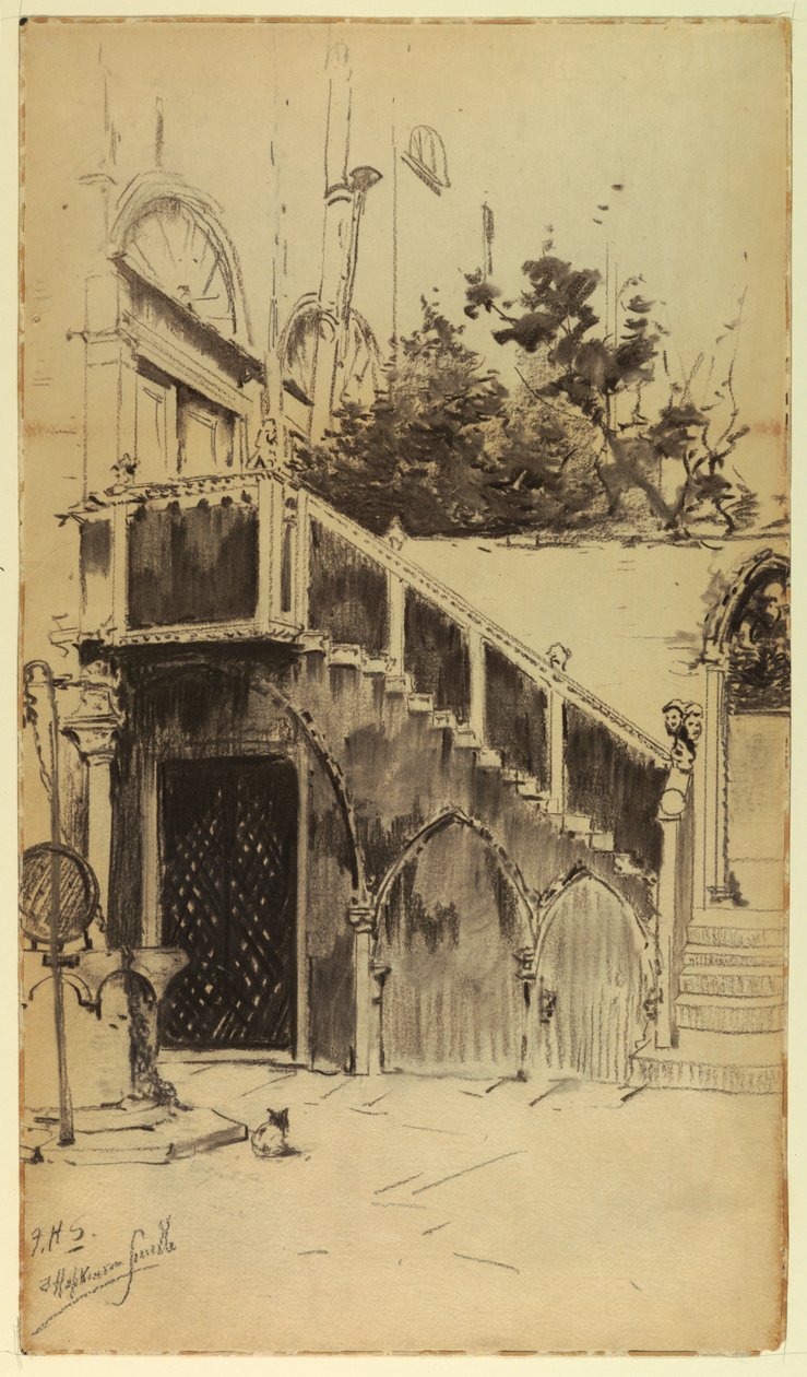 Grand Staircase ، Palazzo Contarini بواسطة فرانسيس هوبكنسون سميث