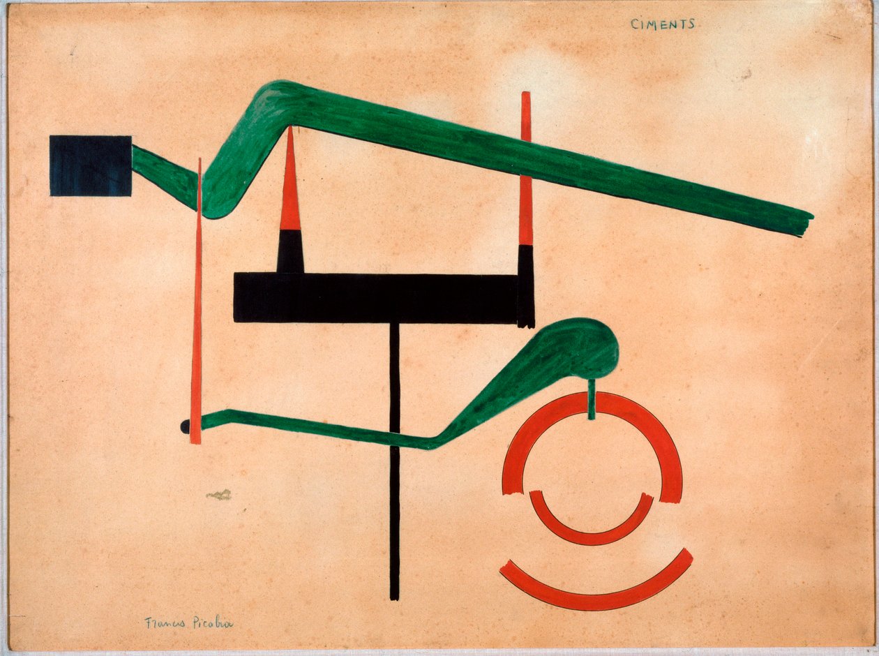 إسمنت ديتريمبي لفرانسيس بيكابيا (1879-1953) 1920، الخافت. 55 × 75 سم، تورينو، مجموعة إيبوليتو سيمونيس بواسطة فرانسيس بيكابيا