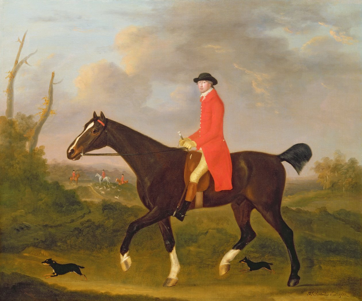 A Gentleman on his Hunter riding to Hounds بواسطة فرانسيس سارتوريوس
