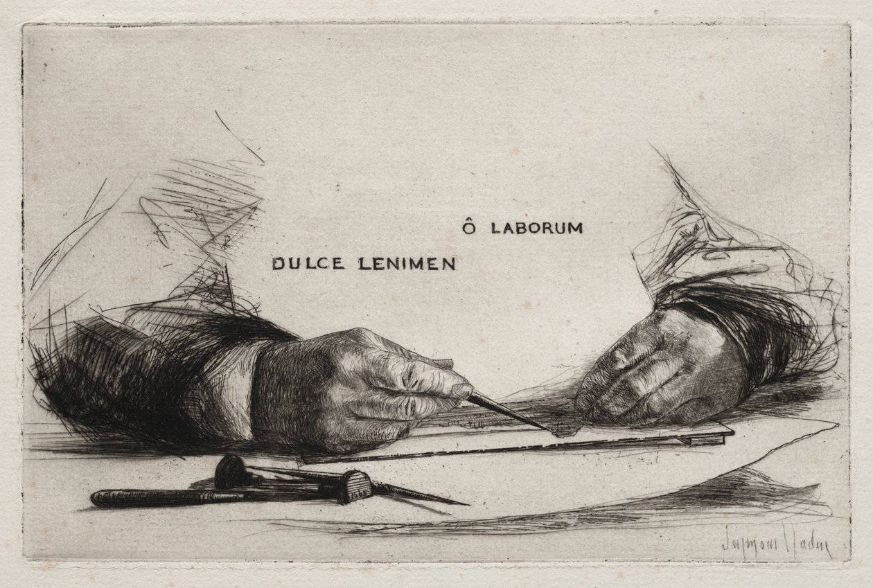 نقش اليدين ، 1865. بواسطة فرانسيس سيمور هادن