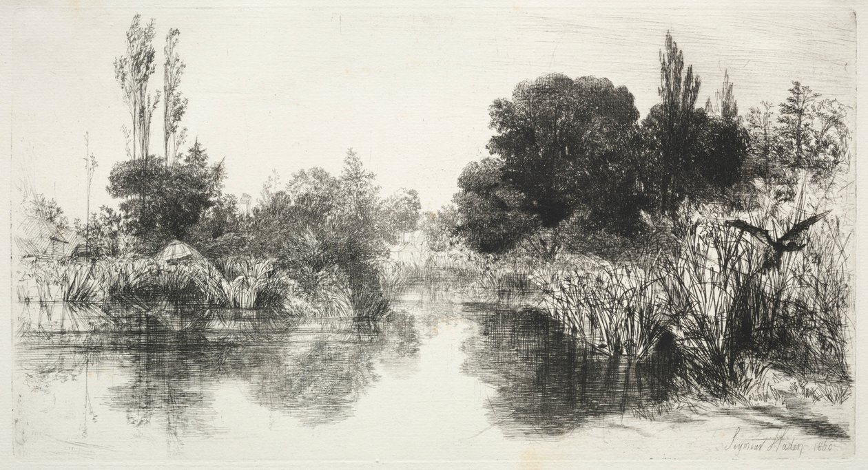 شارك Mill Pond، 1860. بواسطة فرانسيس سيمور هادن