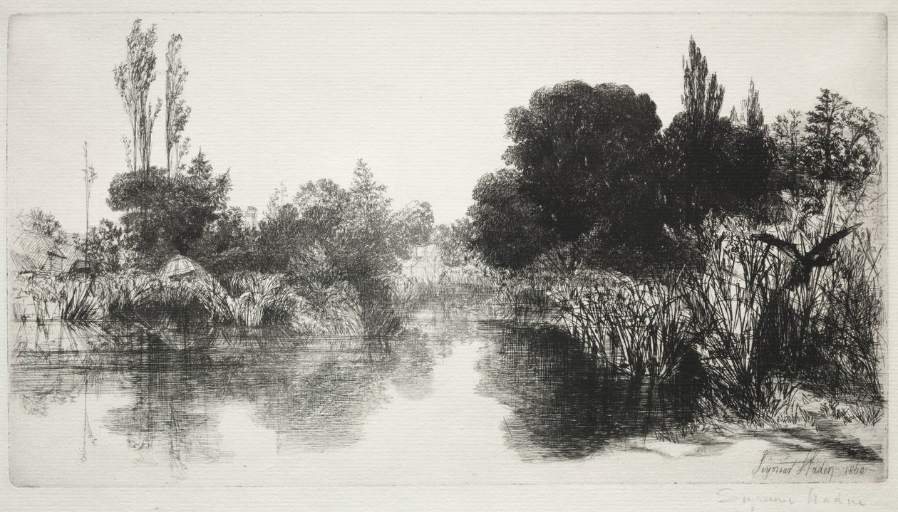 Shere Mill Pond ، رقم 11 اللوحة الكبيرة ، 1860 وما بعدها. بواسطة فرانسيس سيمور هادن