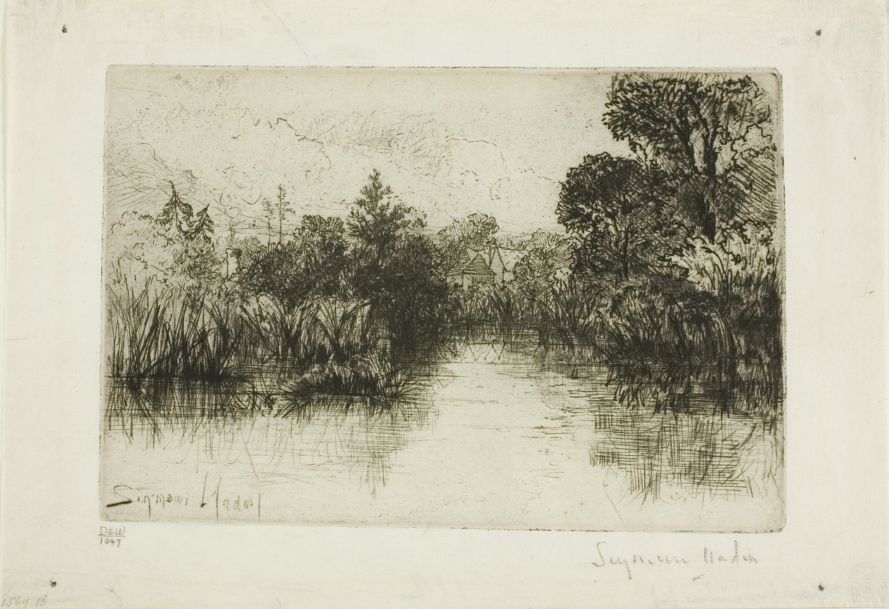 Shere Mill Pond، No. I (لوحة صغيرة) بواسطة فرانسيس سيمور هادن