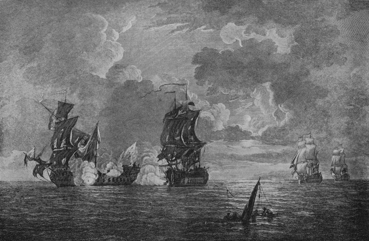 الاستيلاء على Foudroyant ، c1760 بواسطة فرانسيس سوين