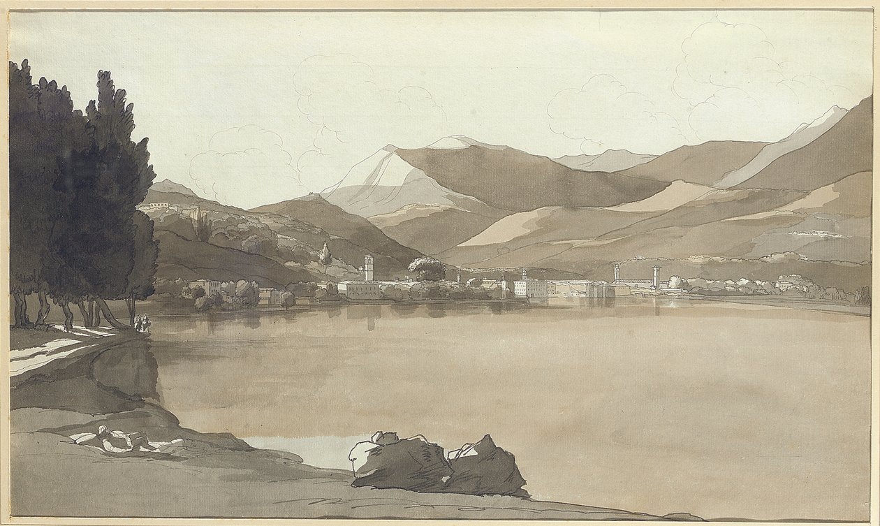 مدينة لوغانو ، سويسرا ، 1781 بواسطة فرانسيس تاون