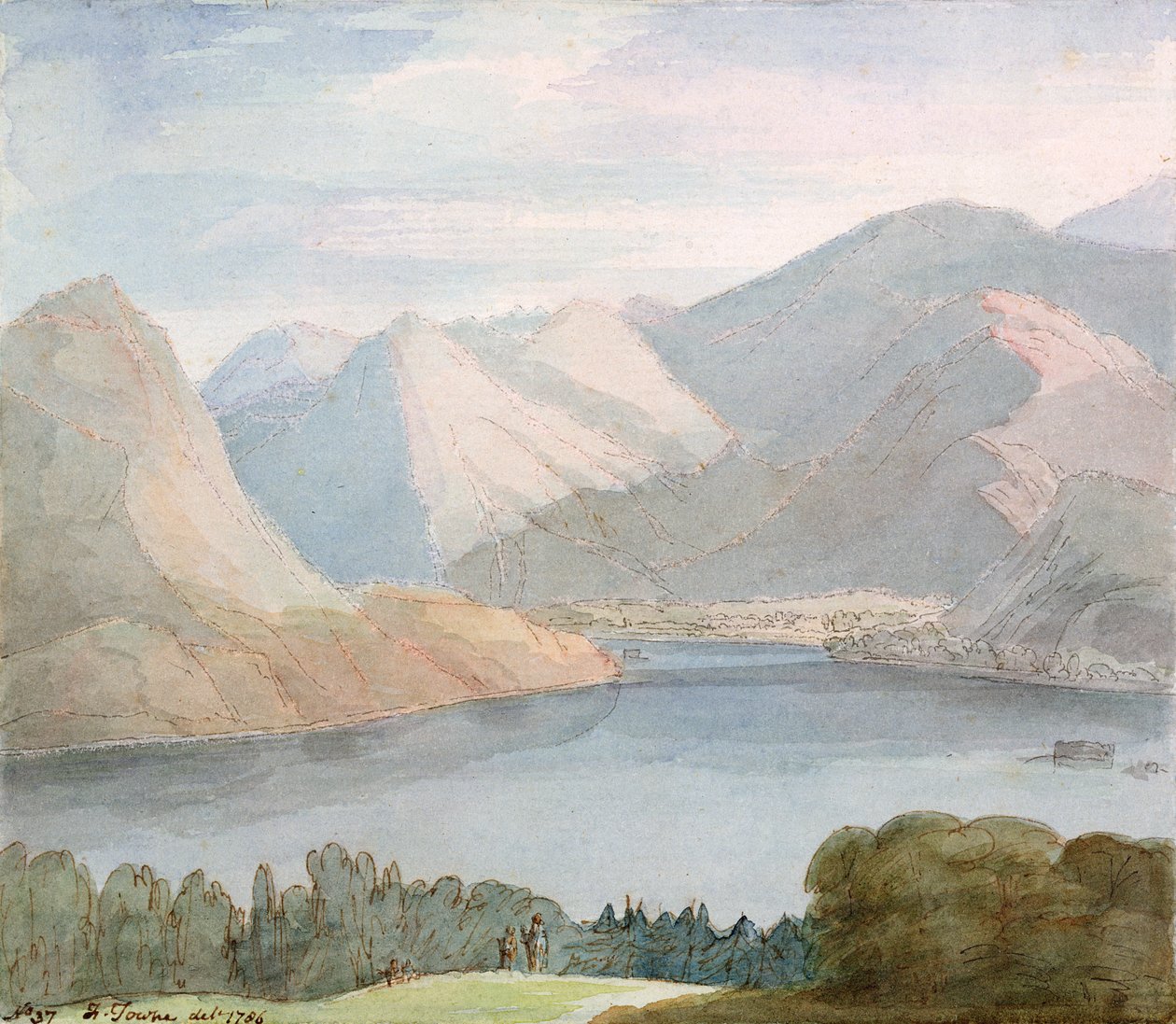 Ullswater من حديقة Gowbarrow بواسطة فرانسيس تاون