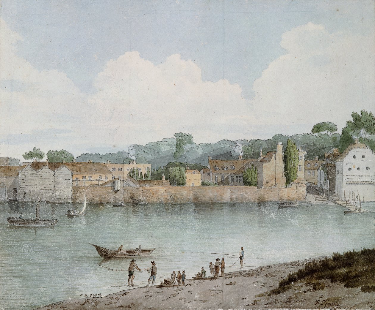 درج فوكسهول ، من ميلبانك ، 1797 بواسطة فرانسيس تاون