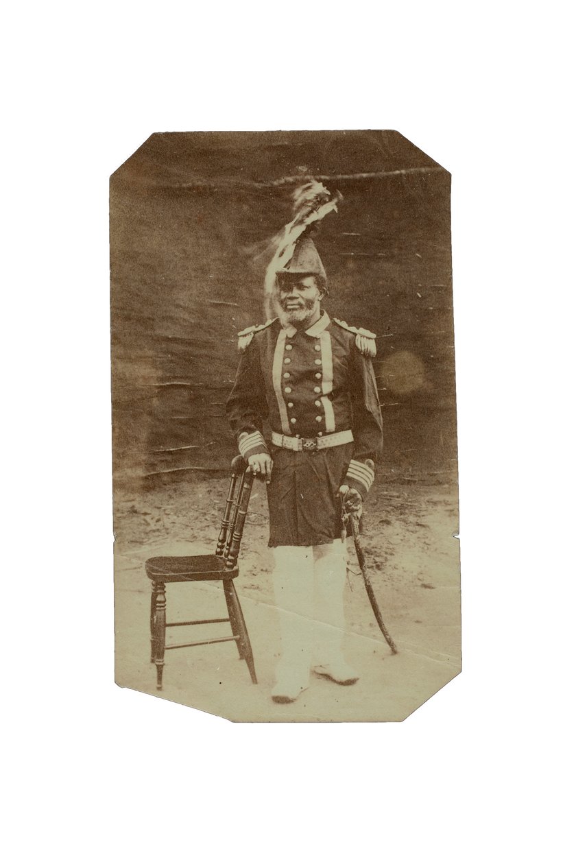 King Jack of Turtle Cove، Gabon، c.1875 (طبعة زلال) بواسطة فرانسيس دبليو جواك