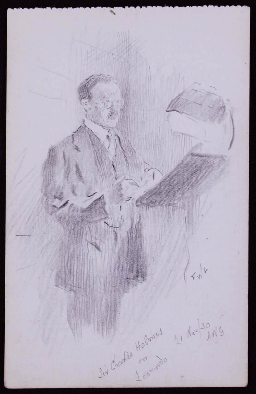 Portrait of Sir Charles Holmes بواسطة فرانسيس ويلفريد لوسون