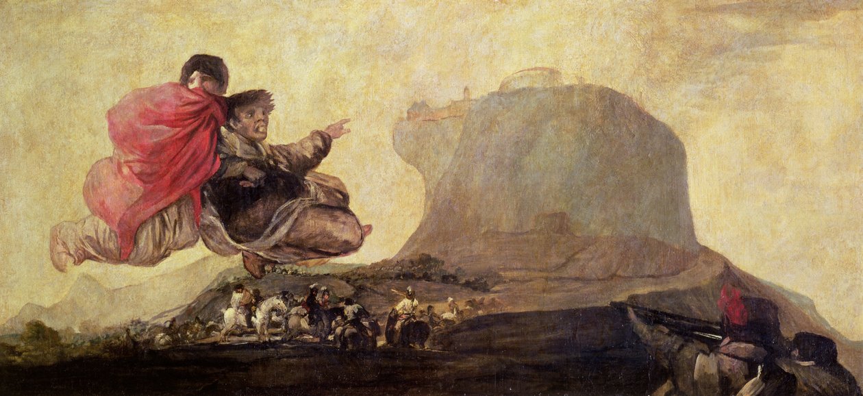 Fantastic Vision (Asmodeus) 1821-23 (نقل زيت على جيسو إلى الكتان) بواسطة فرانسيسكو دي جويا