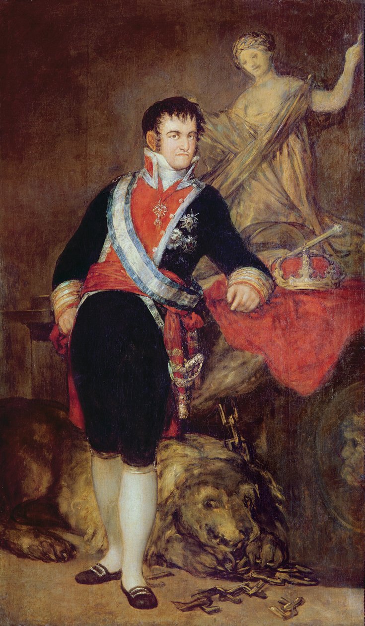 فرديناند السابع (1784-1833) من بوربون ، 1814 بواسطة فرانسيسكو دي جويا
