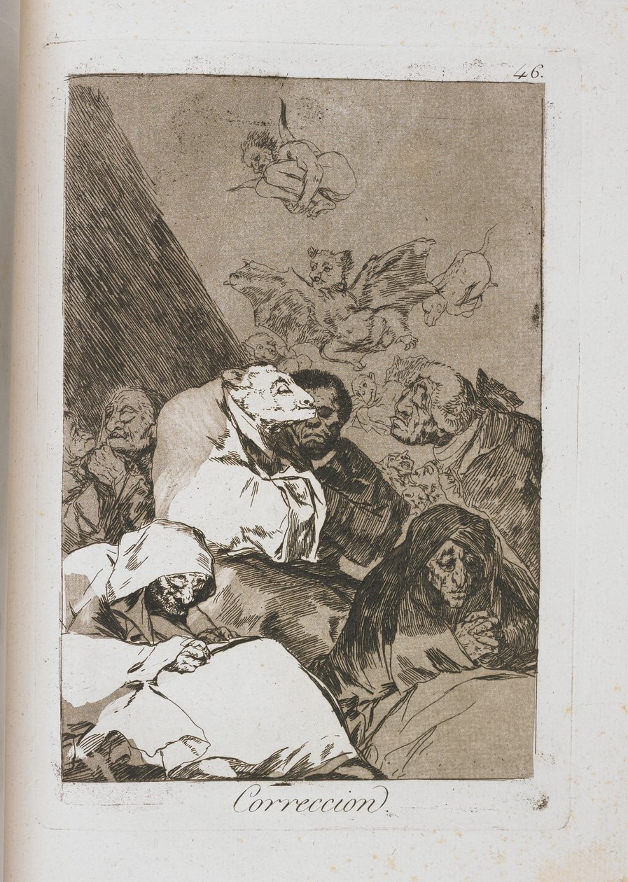 لوحة من لوس كابريتشوس ، 1797-1798 بواسطة فرانسيسكو دي جويا