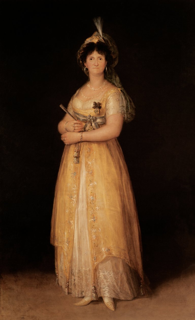 صورة الملكة ماريا لويزا (1751-1819) زوجة الملك تشارلز الرابع (1788-1808) من إسبانيا بواسطة فرانسيسكو دي جويا
