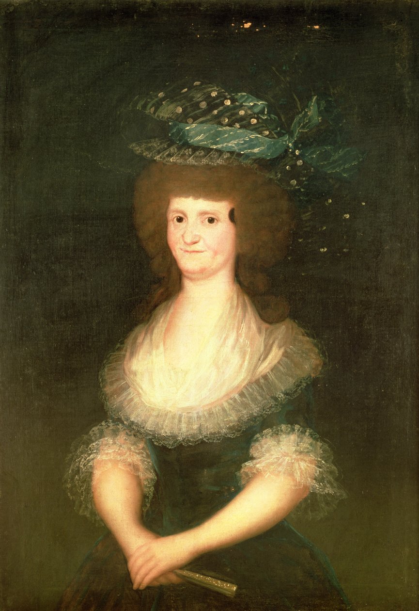 صورة الملكة ماريا لويزا (1751-1819) زوجة الملك تشارلز الرابع (1788-1808) من إسبانيا بواسطة فرانسيسكو دي جويا