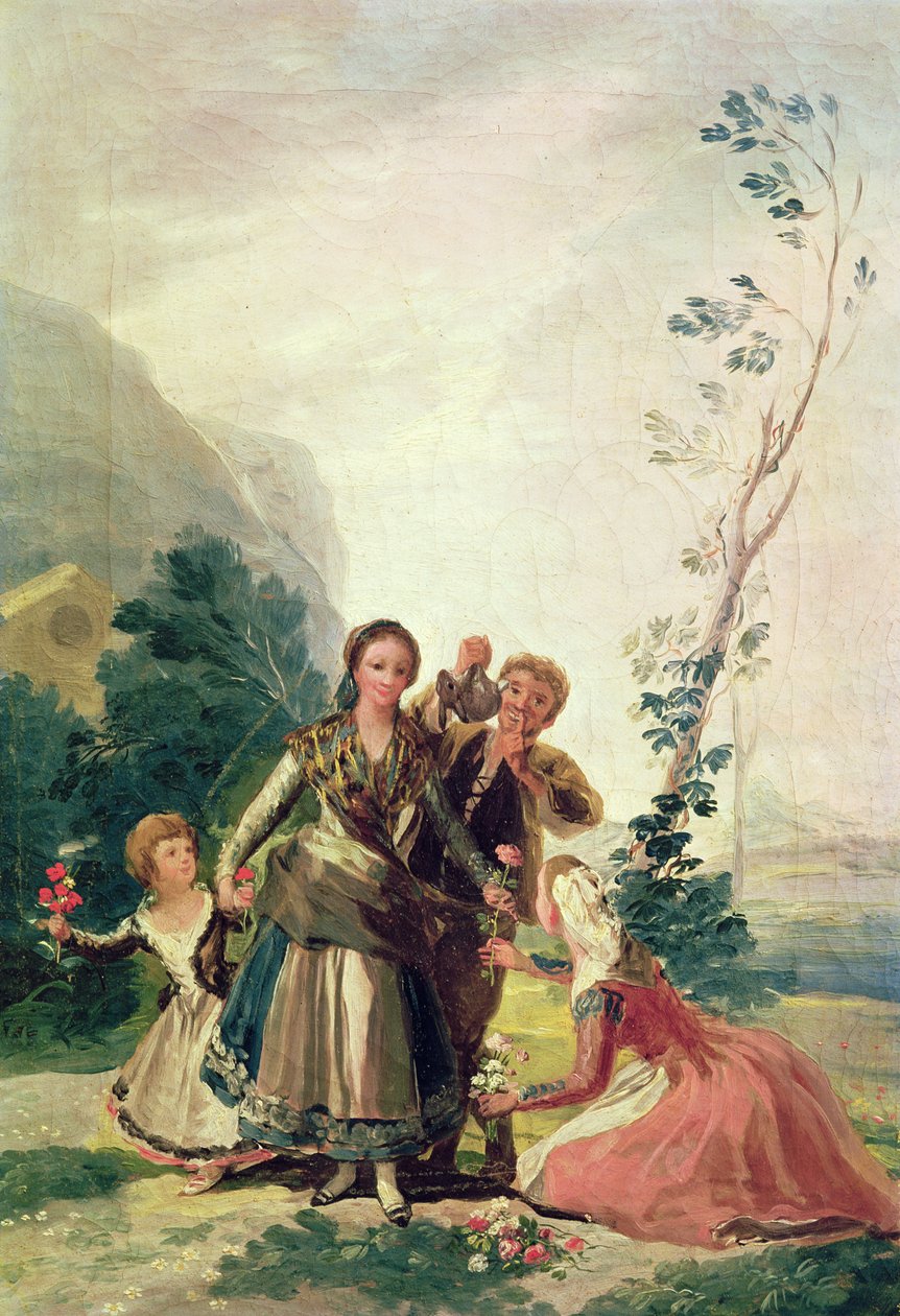 ربيع أو بائع زهور ، 1786 بواسطة فرانسيسكو دي جويا