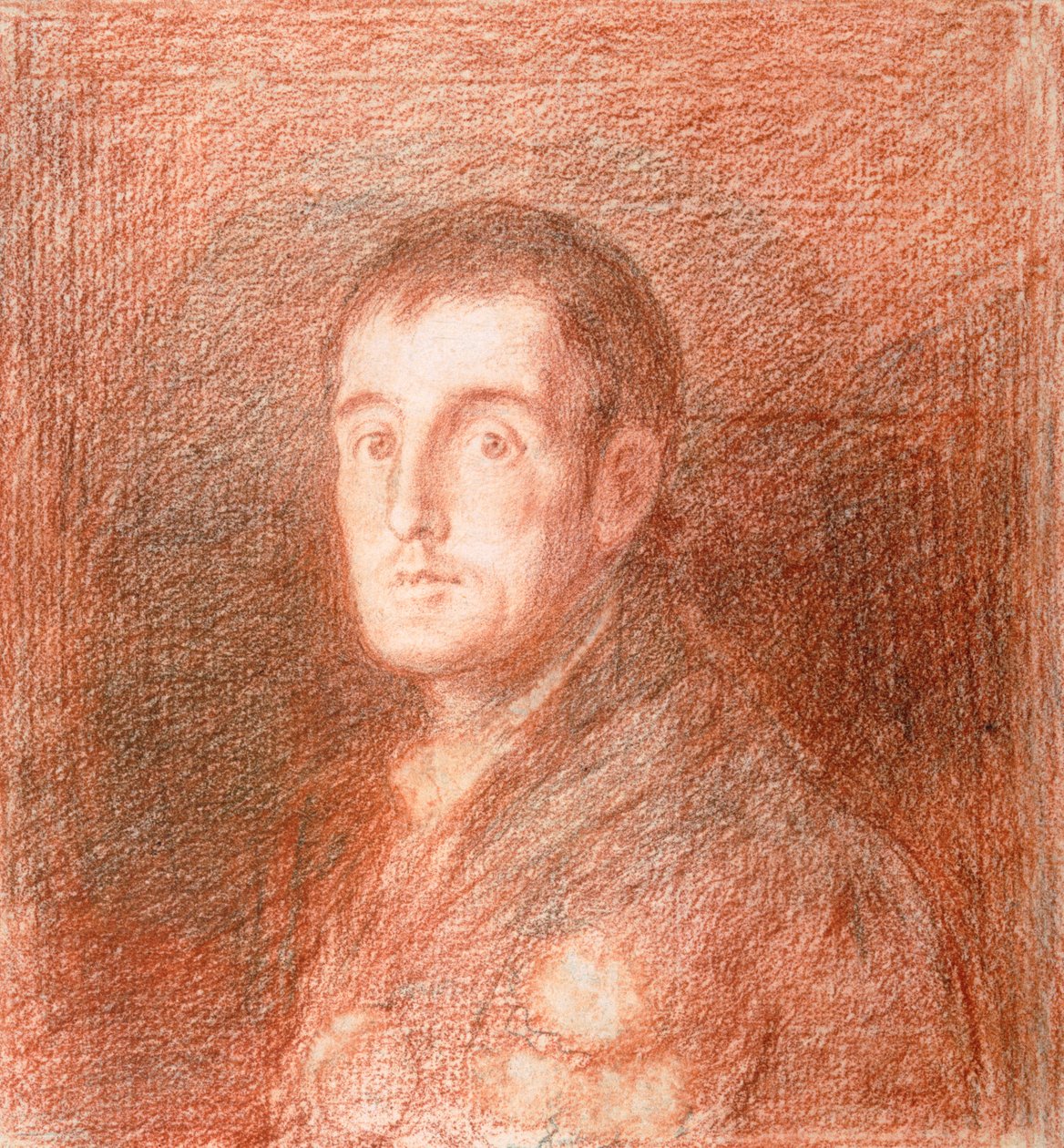دراسة لصورة الفروسية لدوق ويلينغتون (1769-1852) c.1812 (الطباشير الأحمر على الجرافيت) بواسطة فرانسيسكو دي جويا