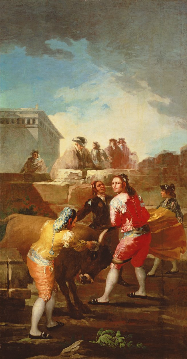 مصارعة الثيران الهواة ، 1778-80 بواسطة فرانسيسكو دي جويا