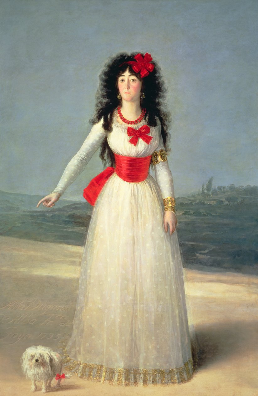 دوقة ألبا 1795 بواسطة فرانسيسكو دي جويا