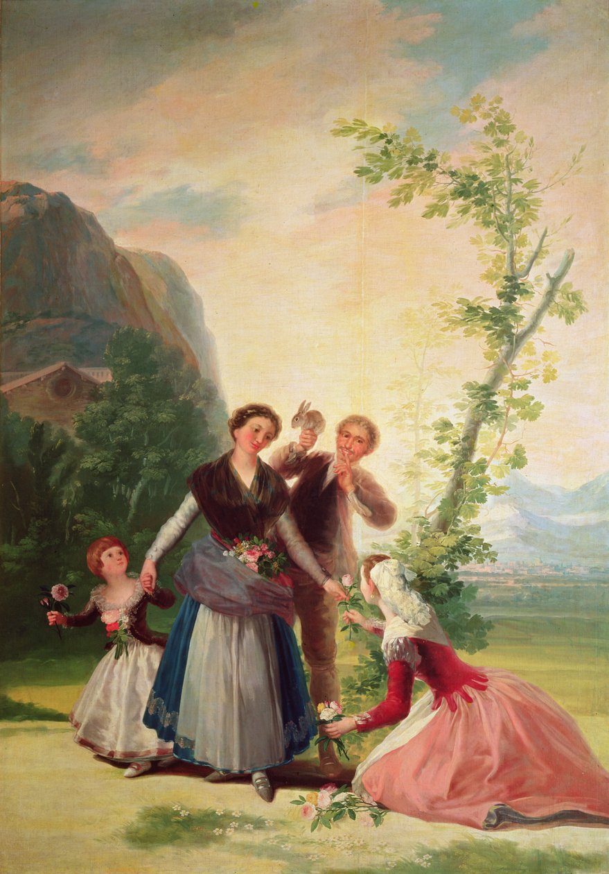 الزهور ، 1786 بواسطة فرانسيسكو دي جويا