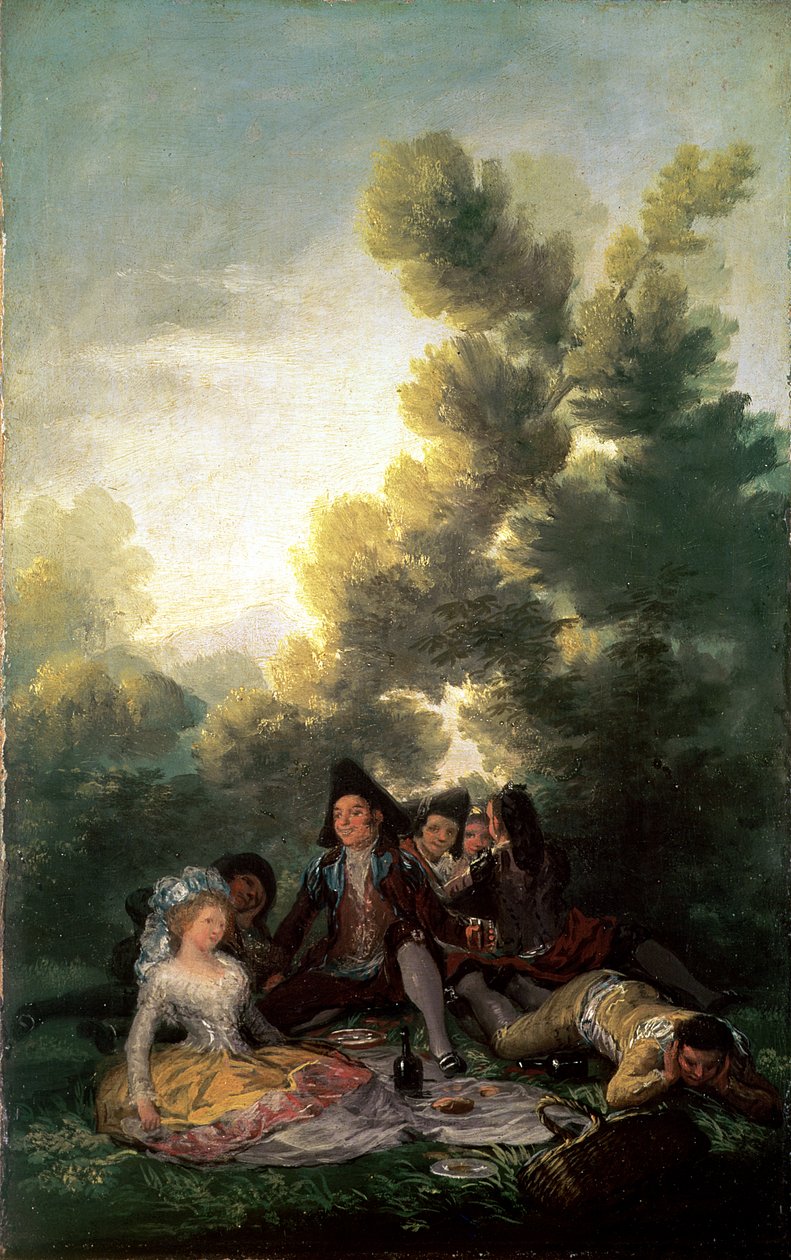 النزهة ، 1785-90 بواسطة فرانسيسكو دي جويا