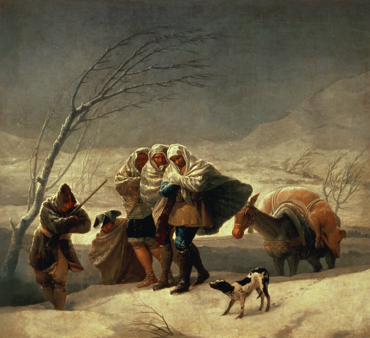 العاصفة الثلجية ، 1786-1787 بواسطة فرانسيسكو دي جويا