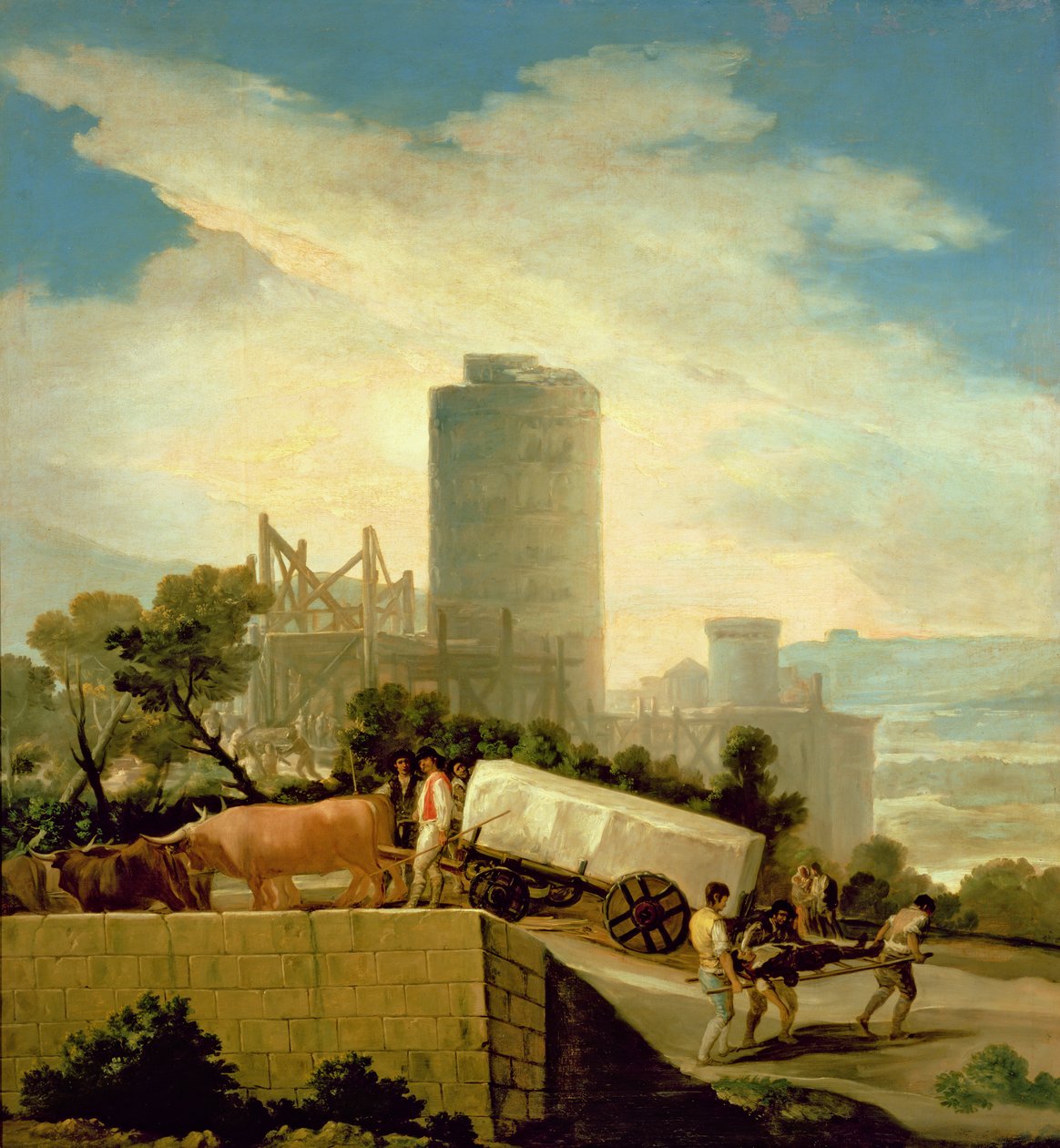نقل كتلة حجرية ، 1786-1787 بواسطة فرانسيسكو دي جويا