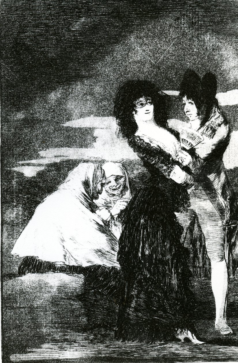اثنان من نوع ، اللوحة 5 من "لوس كابريتشوس" ، نُشرت عام 1799 بواسطة فرانسيسكو دي جويا