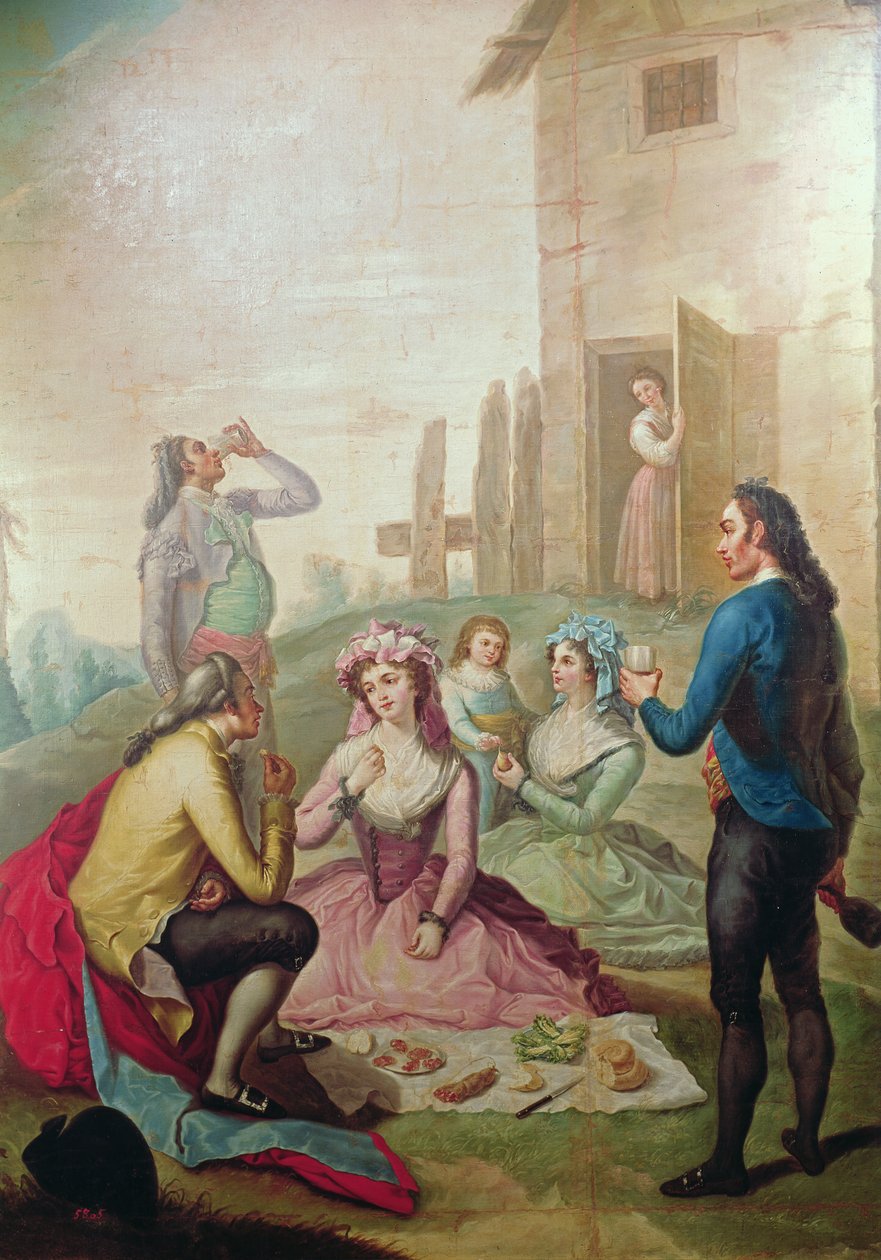 نزهة البلد بواسطة Francisco Bayeu y Subias