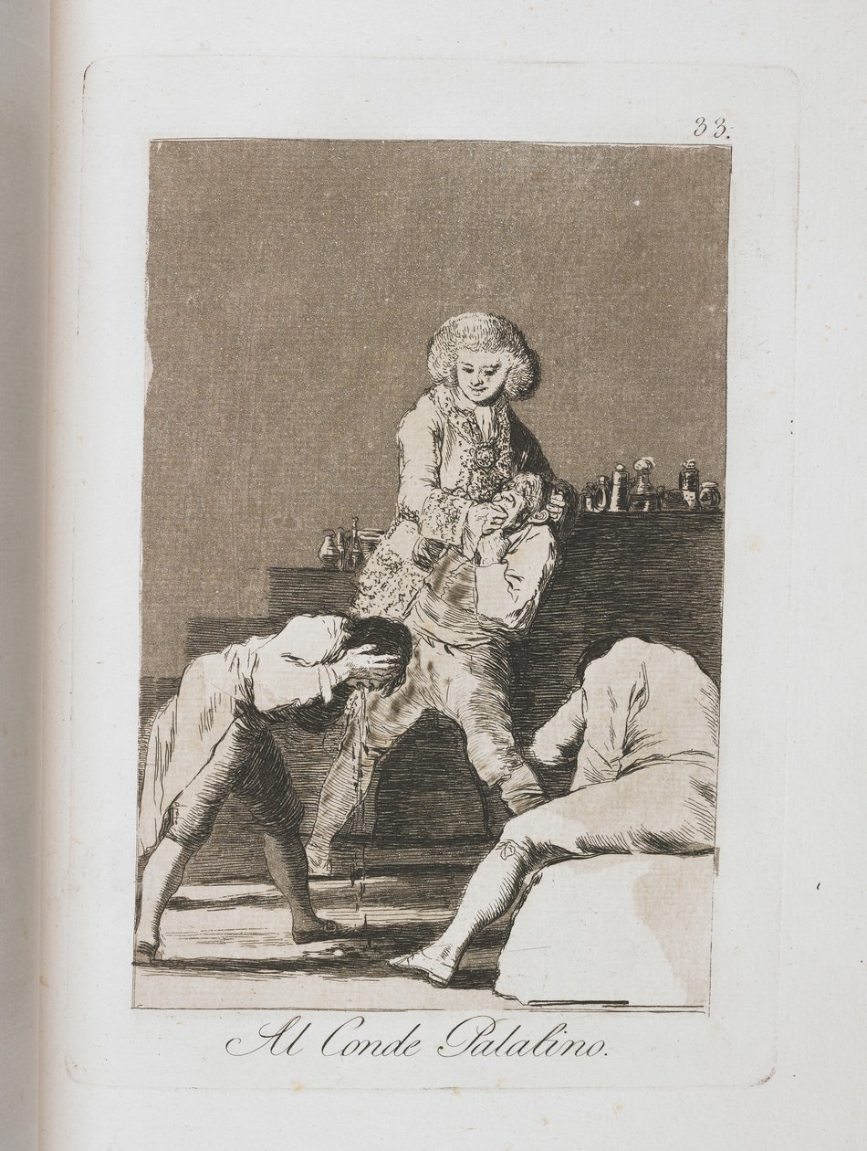 إلى الكونت بالانتينو ، من لوس كابريتشوس ، 1797-1798 بواسطة فرانسيسكو دي جويا