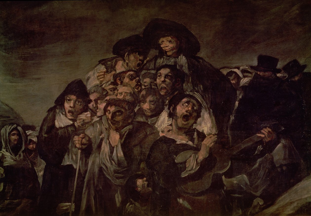 الحج إلى بركة سان إيسيدرو ، التفاصيل ، 1821 (تفاصيل 38639) بواسطة فرانسيسكو دي جويا