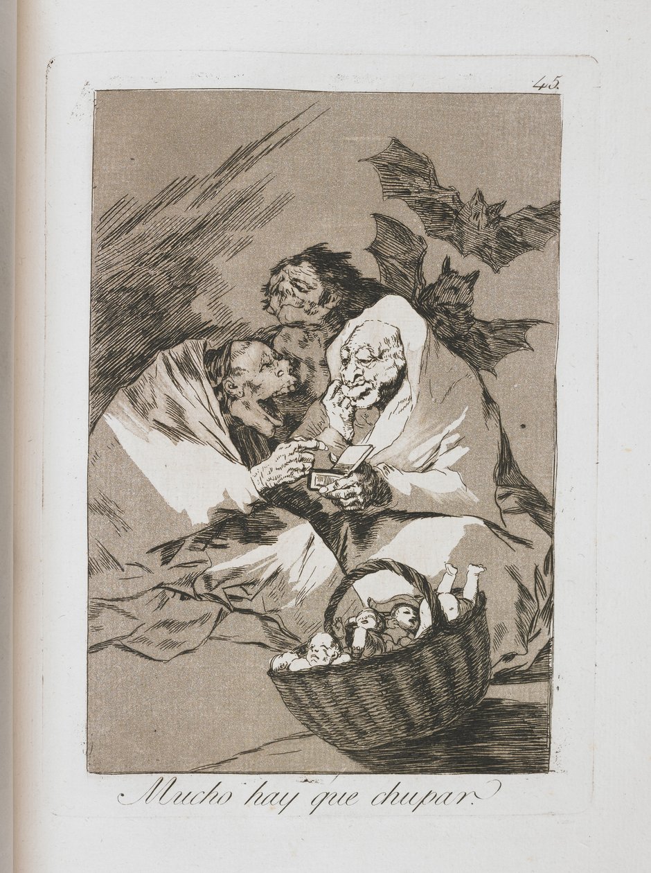 لوحة من لوس كابريتشوس ، 1797-1798 بواسطة فرانسيسكو دي جويا