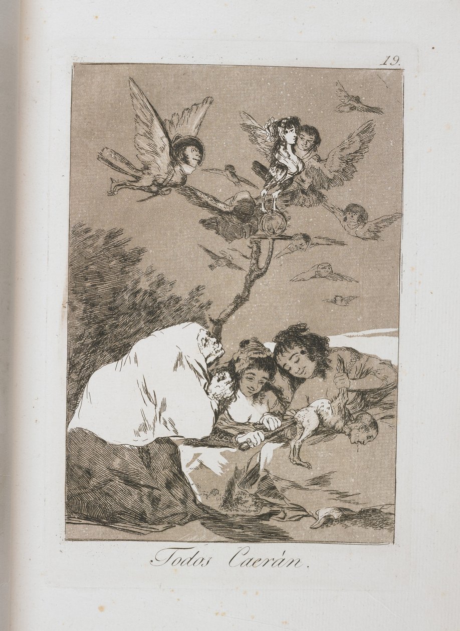 لوحة من لوس كابريتشوس ، 1797-1798 بواسطة فرانسيسكو دي جويا