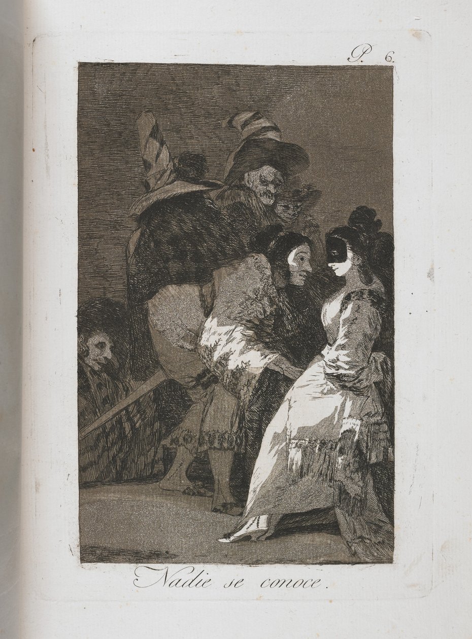 لوحة من لوس كابريتشوس ، 1797-1798 بواسطة فرانسيسكو دي جويا