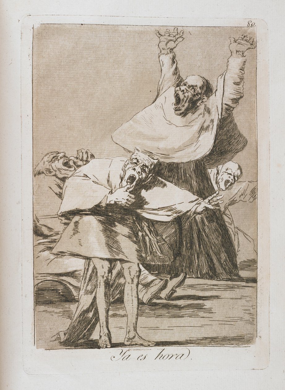 لوحة من لوس كابريتشوس ، 1797-1798 بواسطة فرانسيسكو دي جويا