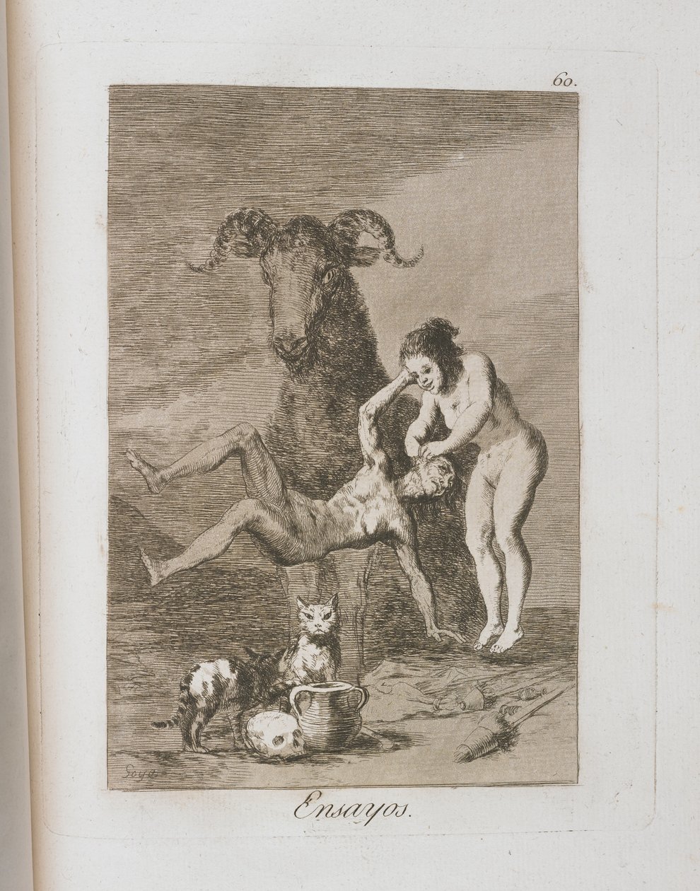 لوحة من لوس كابريتشوس ، 1797-1798 بواسطة فرانسيسكو دي جويا