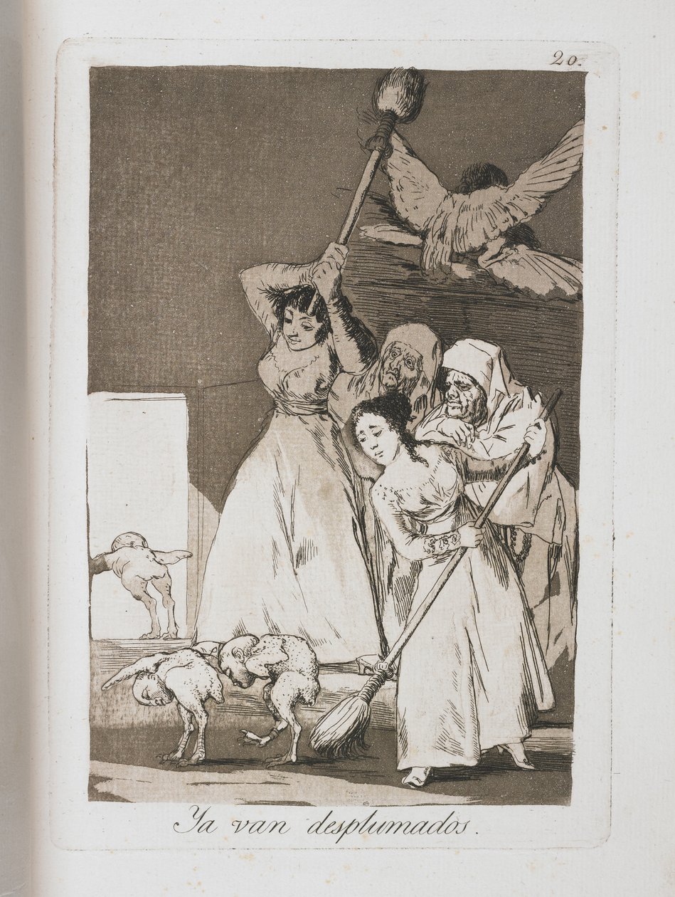 لوحة من لوس كابريتشوس ، 1797-1798 بواسطة فرانسيسكو دي جويا