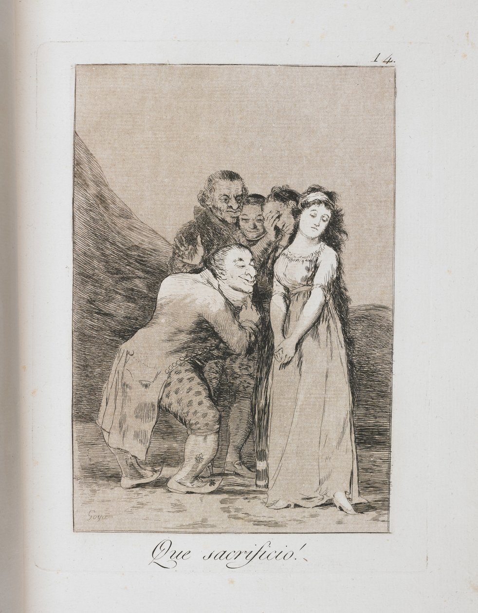 لوحة من لوس كابريتشوس ، 1797-1798 بواسطة فرانسيسكو دي جويا