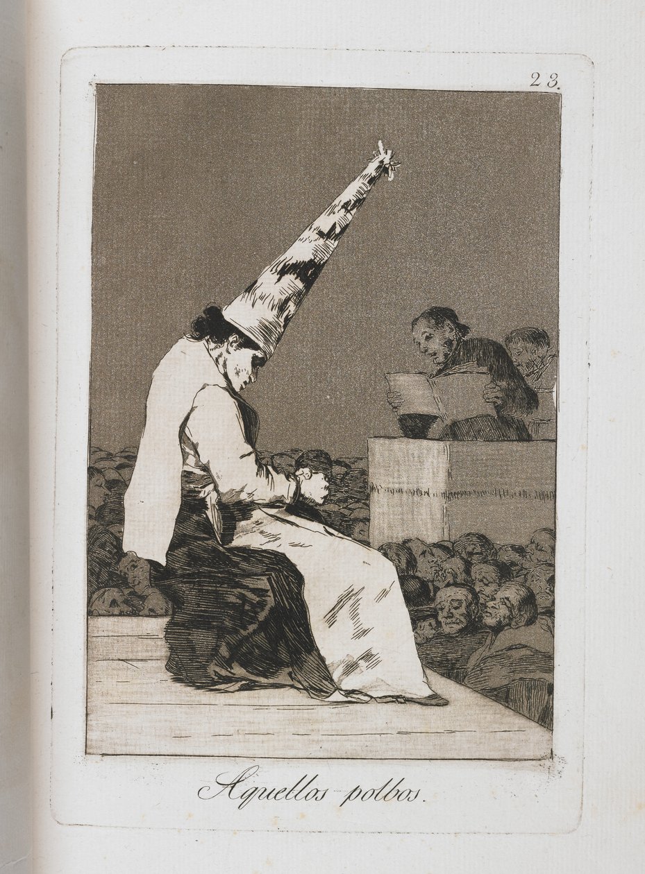 لوحة من لوس كابريتشوس ، 1797-1798 بواسطة فرانسيسكو دي جويا