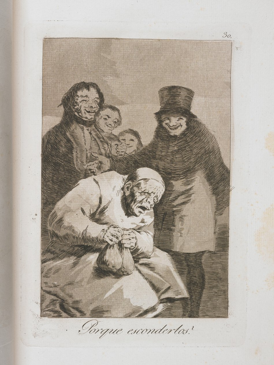لوحة من لوس كابريتشوس ، 1797-1798 بواسطة فرانسيسكو دي جويا