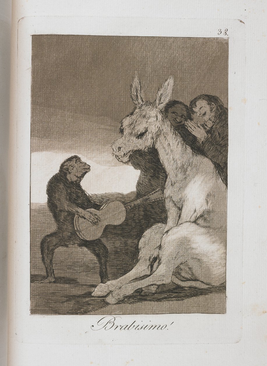لوحة من لوس كابريتشوس ، 1797-1798 بواسطة فرانسيسكو دي جويا
