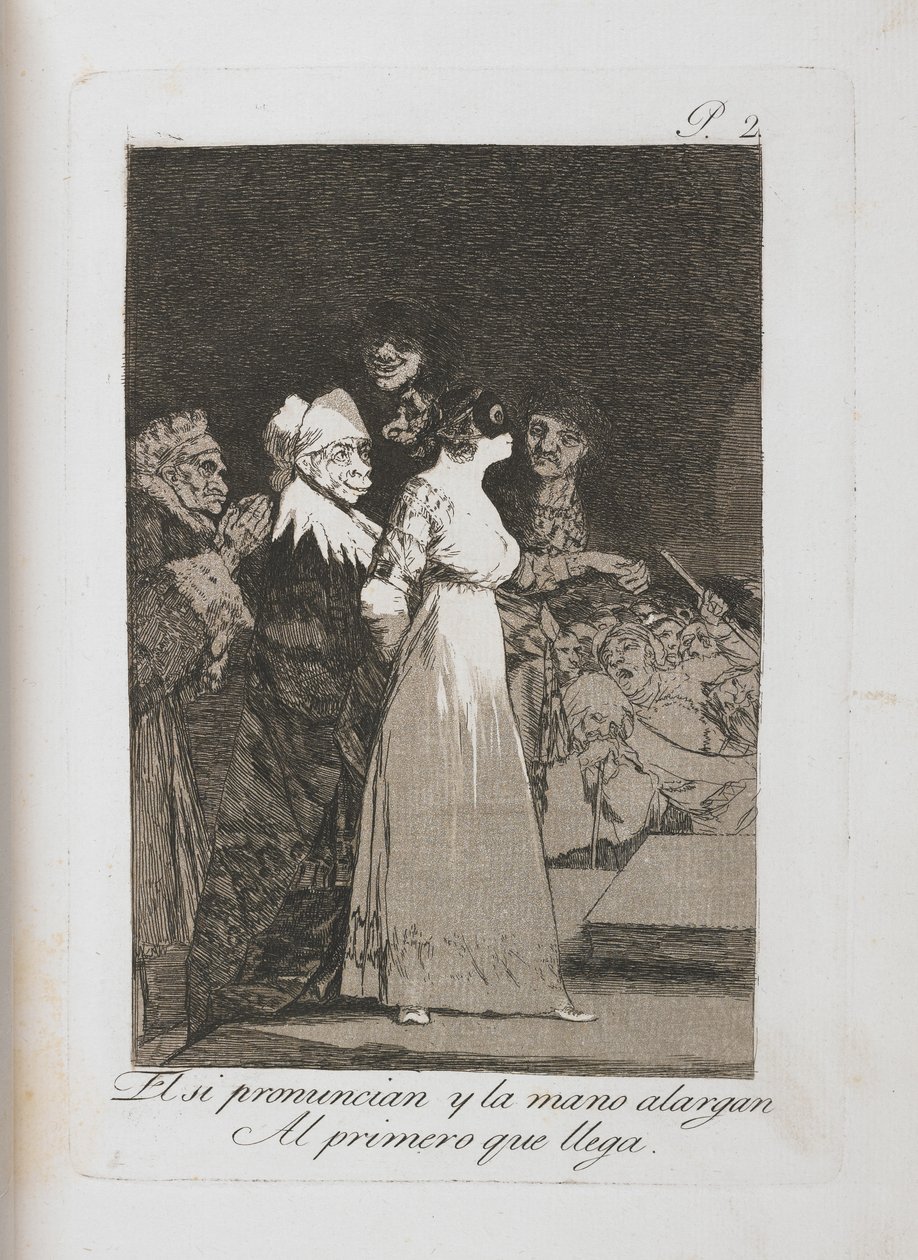 لوحة من لوس كابريتشوس ، 1797-1798 بواسطة فرانسيسكو دي جويا